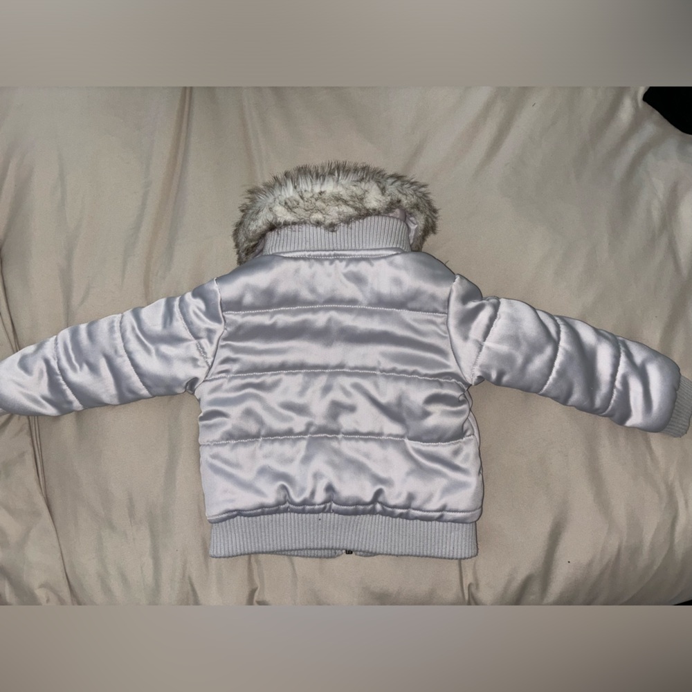 C&C infant puffer jacket with removable fur collar